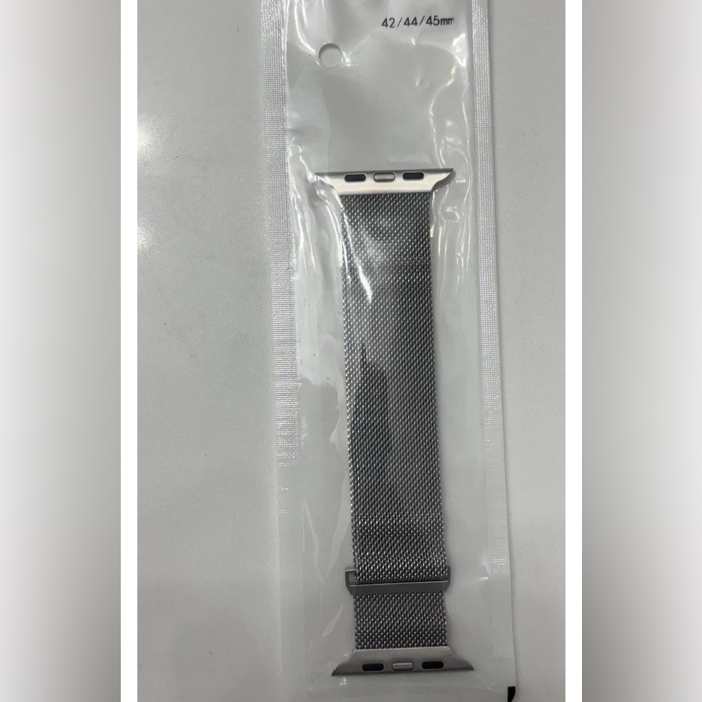 Silver Mesh Watch Band for Smartwatch